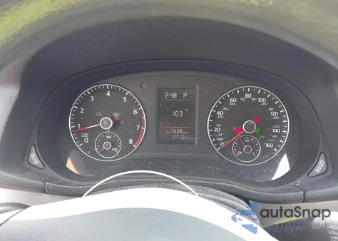 2013 Volkswagen Passat 2.5L S из США, поврежденный, VIN 1VWAP7A30DC045457